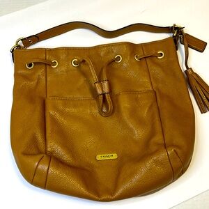 Coach | Vintage Brown Leather Hobo Drawstring Shoulder / Hand Bag